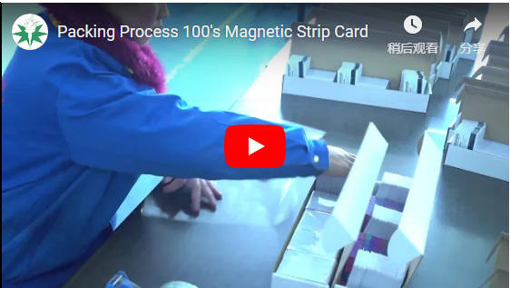 Tarjetas magnéticas para el proceso de embalaje / envasado